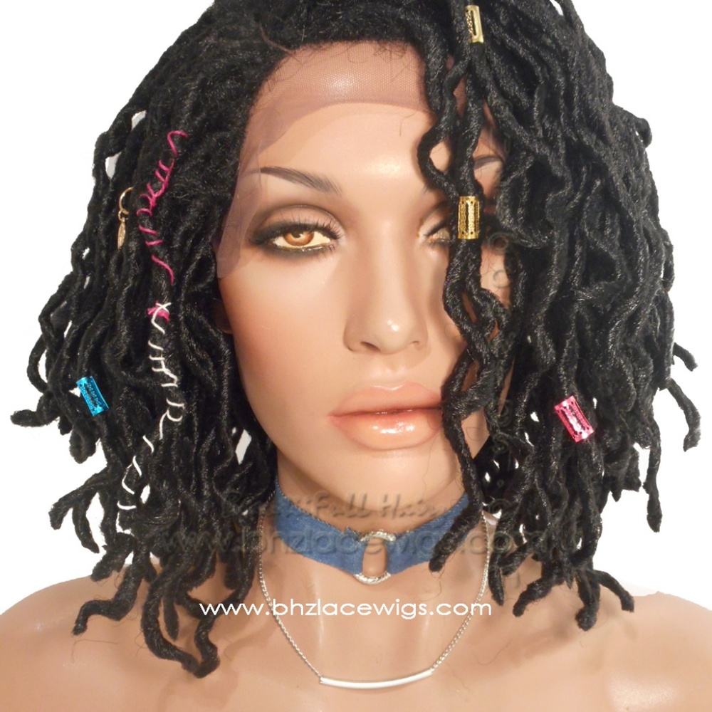 EXCLUSIVE! Sister loc faux locs dredlock wavy locs - Picture 2 of 8